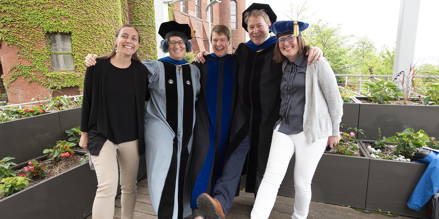 English professors posing for a picture