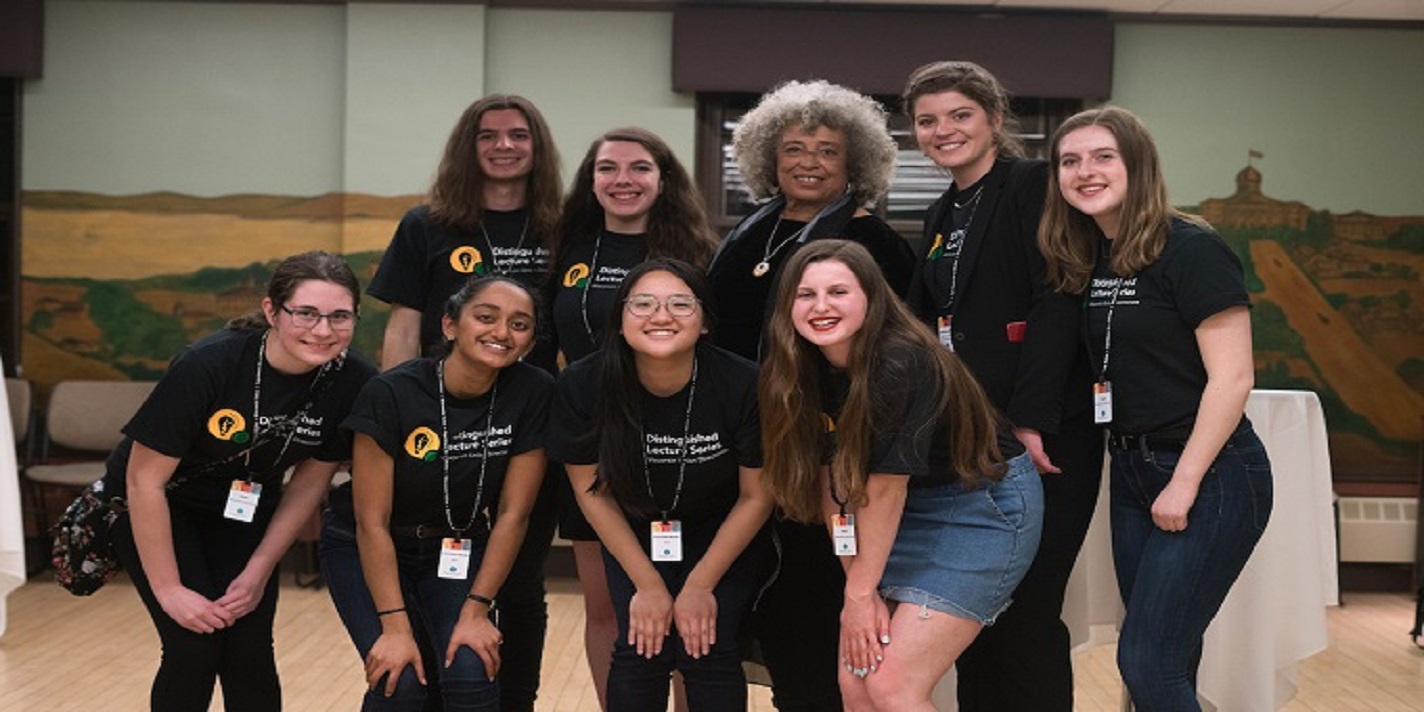On April 16, 2019, activist Angela Davis held a Meet and Greet event at Memorial Union as a part of the WUD Distinguished Lecture Series.