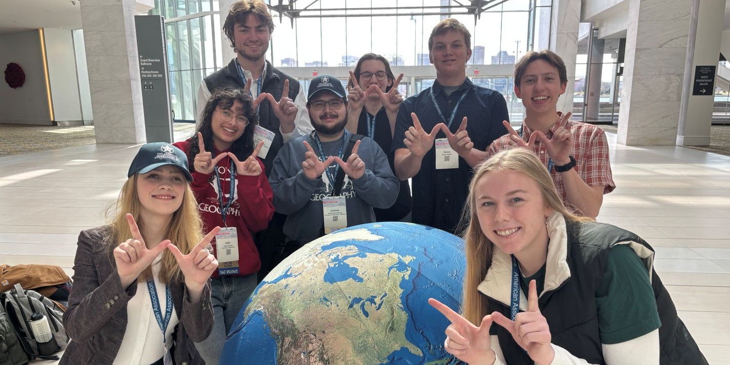Students pose for a picture