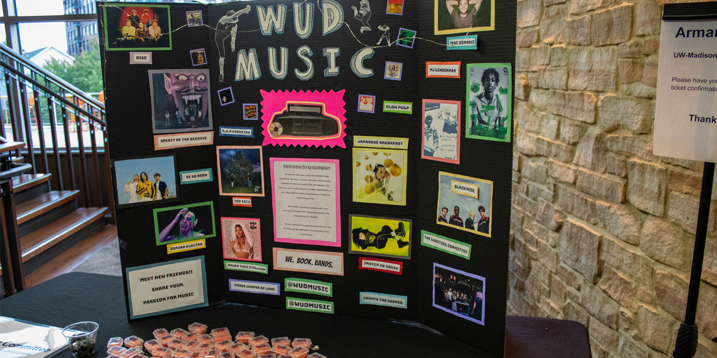 WUD Music poster board